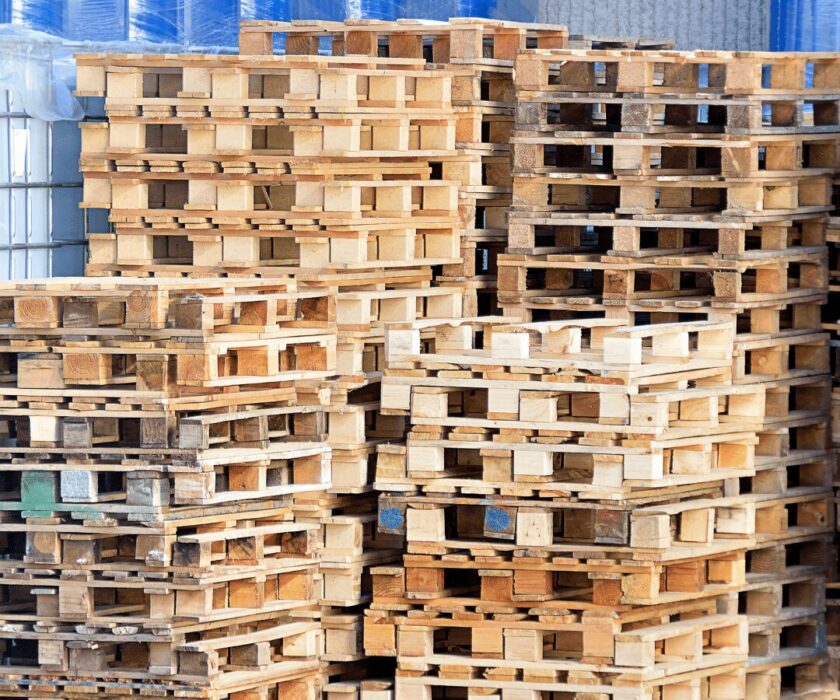 palets de madera o de plástico