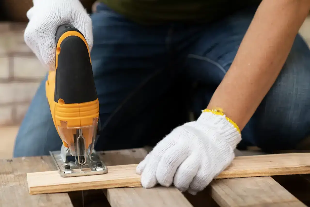 palet de madera en construccion